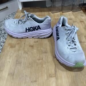 HOKA One One Women's Rincon 3 Running Shoes Purple Green Orange - Sz. 7.5B *